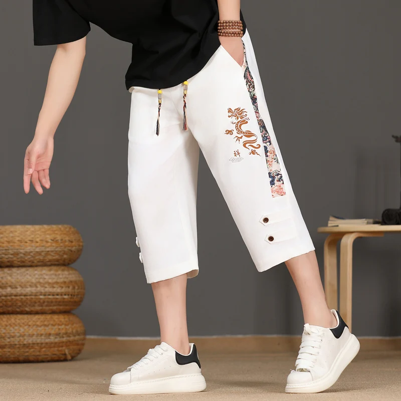 

Ice Silk Men's Summer Thin Breathable Casual Pants Loose Straight Leg Fashionable Trendy Brand Lightweight Comfortable Shorts