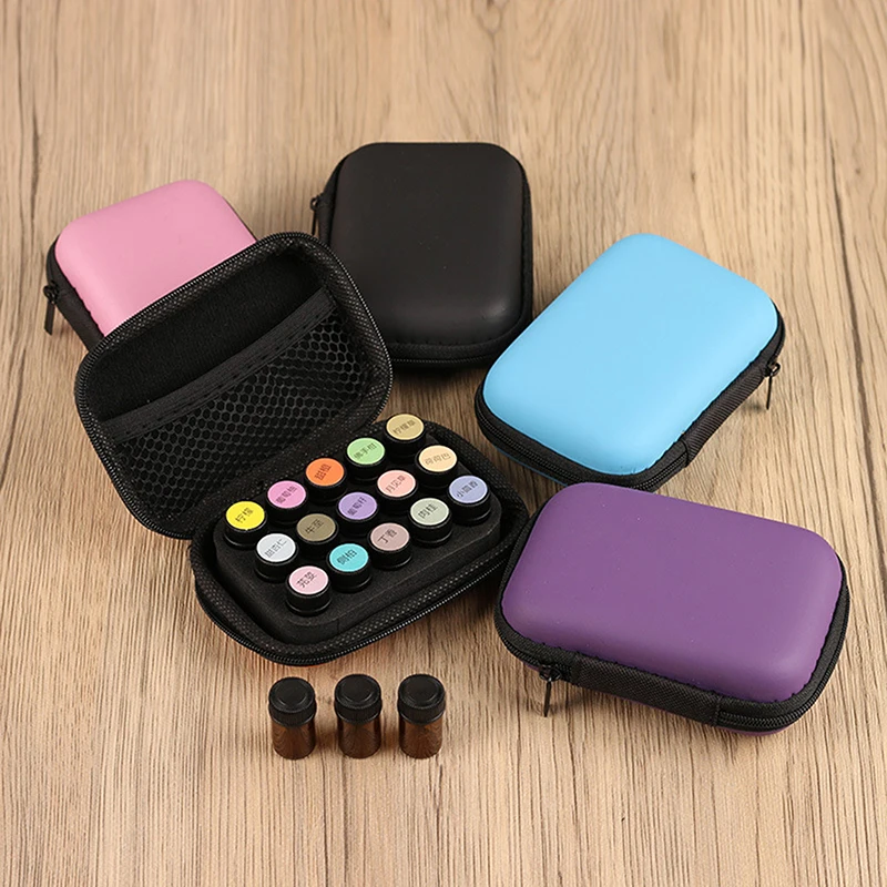 

15 Slots 1ML 2ML 3ML Essential Oil Case Portable Storage Bag for Young Living Roller Bottles