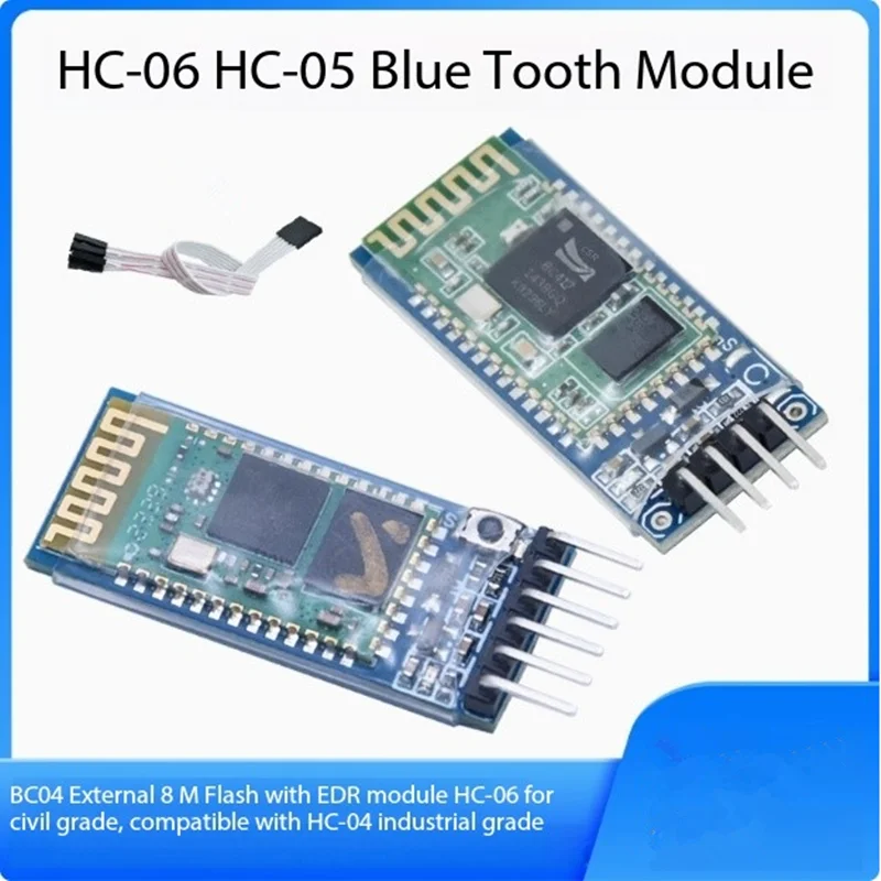 1PCS HC-05/HC-06 integrated Bluetooth module DIY wireless serial port transparent transmission board suitable for Arduino