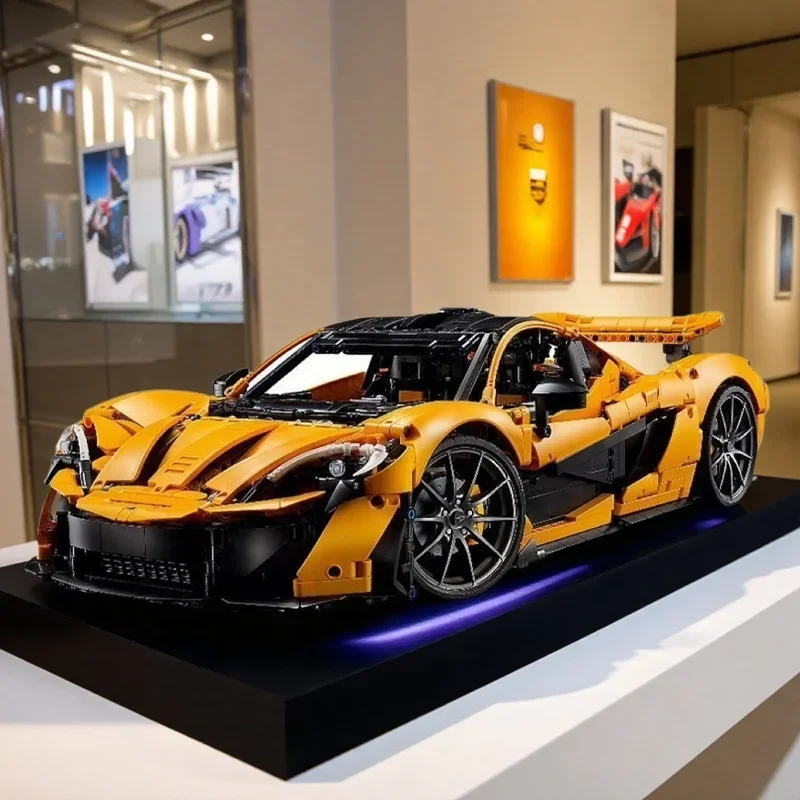 3893 قطعة اللبنات التقنية متوافقة 42172 ماكلارين P1 Moc الطوب نموذج للبالغين سيارات رياضية لعب لصبي هدايا عيد الميلاد #1