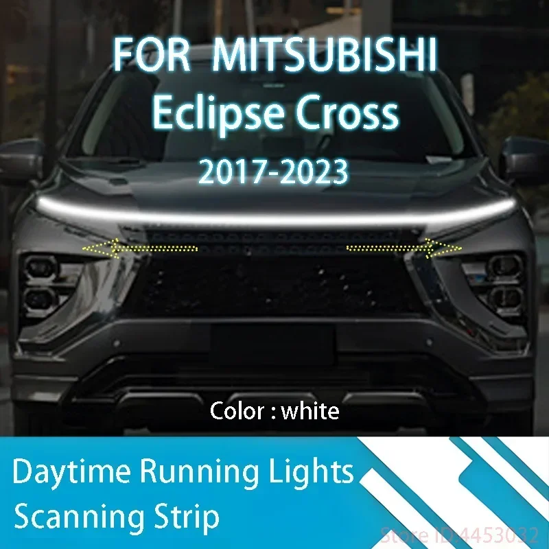 DRL Start Scan Strips Light FOR Mitsubishi Eclipse 2017-2024 Car Hood Light   Decorative Ambient Lamp 12V 59 Inches Waterproof