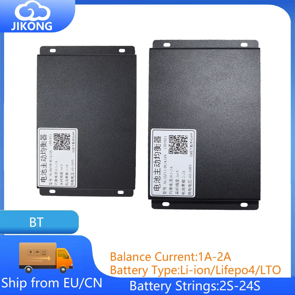 

JIKONG BMS Smart active balancer lifepo4 battery storage 12V 24V 36V 48V 72V 4S 5S 6S 7S 8S 10S 12S 13S 16S 20S 24S With BT