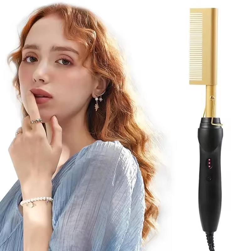 

The most popular hot comb hair straightener, electric hair straightener, portable hot comb wig, electric heating comb