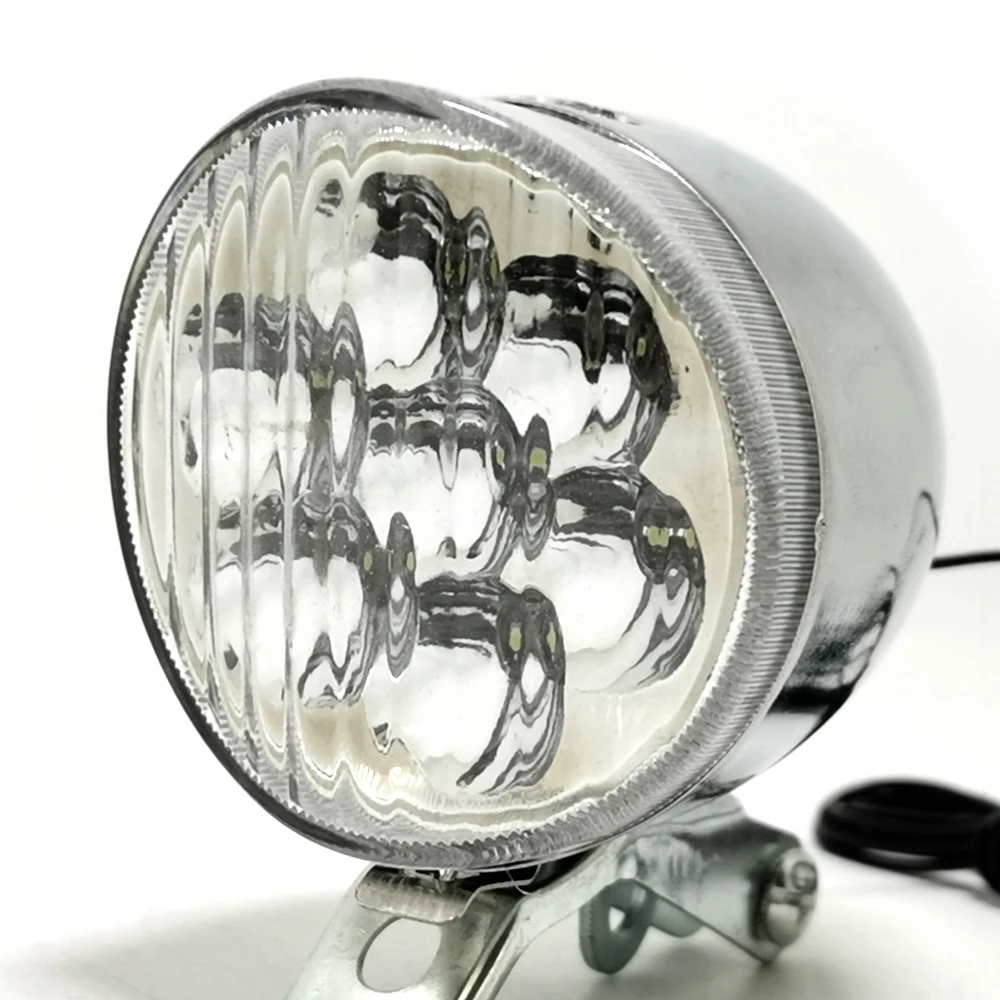 Q040 Bicycle Light 7 LED Retro Classic Bike Headlight Bicycle Retro Head Light Front Fog Safety Lamp