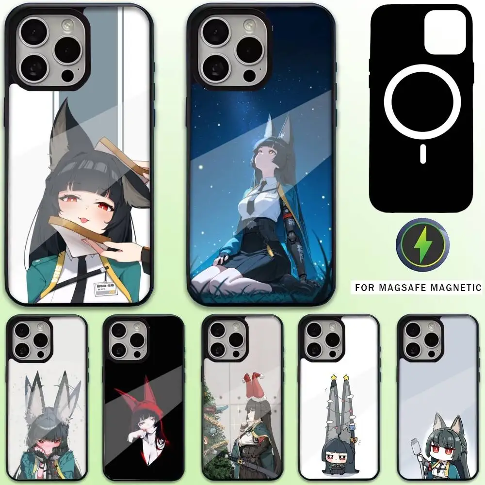 

M-Miyabi Hoshimi Phone Case For iPhone17,16,15,14,13,12,11 Plus,Pro Max Magnetic For Magsafe Wireless Charging