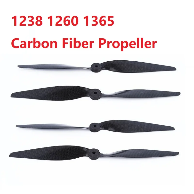 1 paar 2 paar Carbon Fiber Propeller CF Requisiten Klinge Für RC Quadcopter Hexacopter Multi Rotor UFO (1238 1260 1365 für wählen)