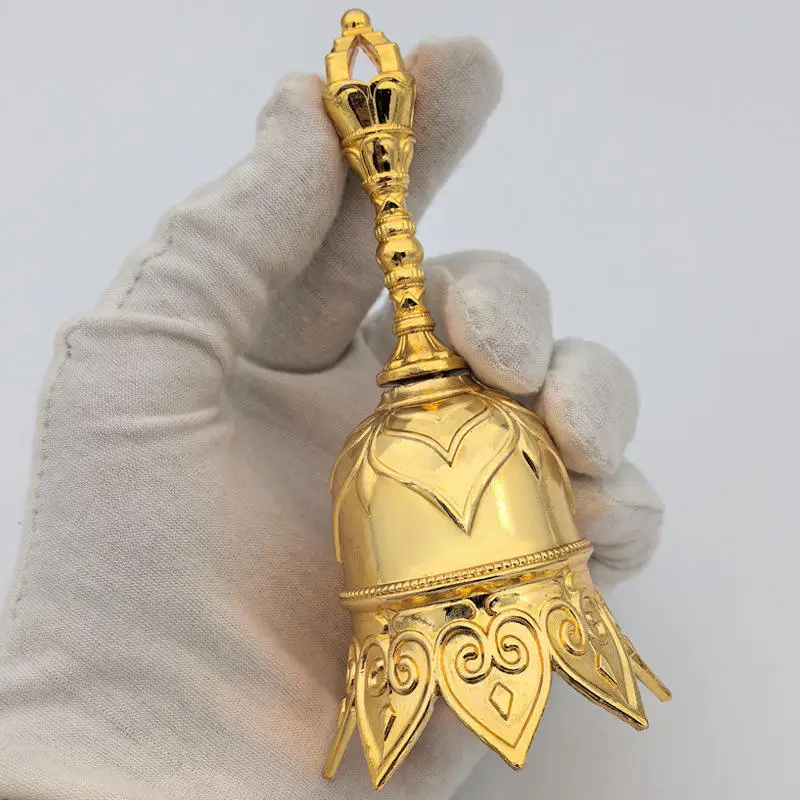 الرجعية اليد جرس الذهبي عشاء جرس بصوت عال واضح الصوت خمر نمط لمطعم الكنيسة المدرسة الفصول الدراسية ديكور الرجعية #3