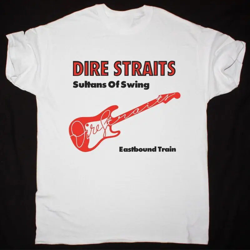 Dire Straits Sultans of Swing T-shirt White Cotton All Sizes S-5XL 1F832