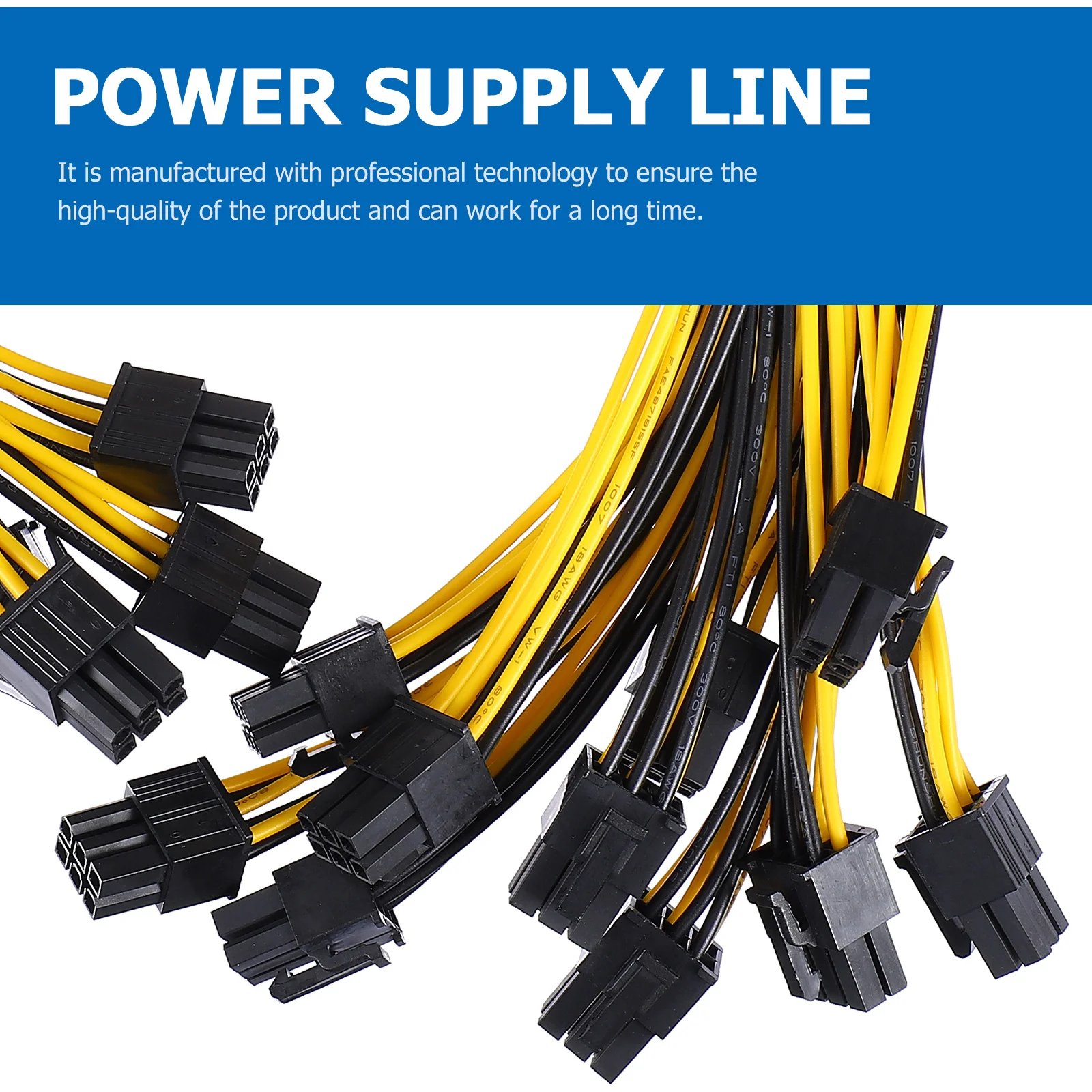 

10 pcs 6-Pin To 6-Pin Supply Extension Cable For Gpu Graphics Cards Adapter Diy Pc Build Essential Accessory