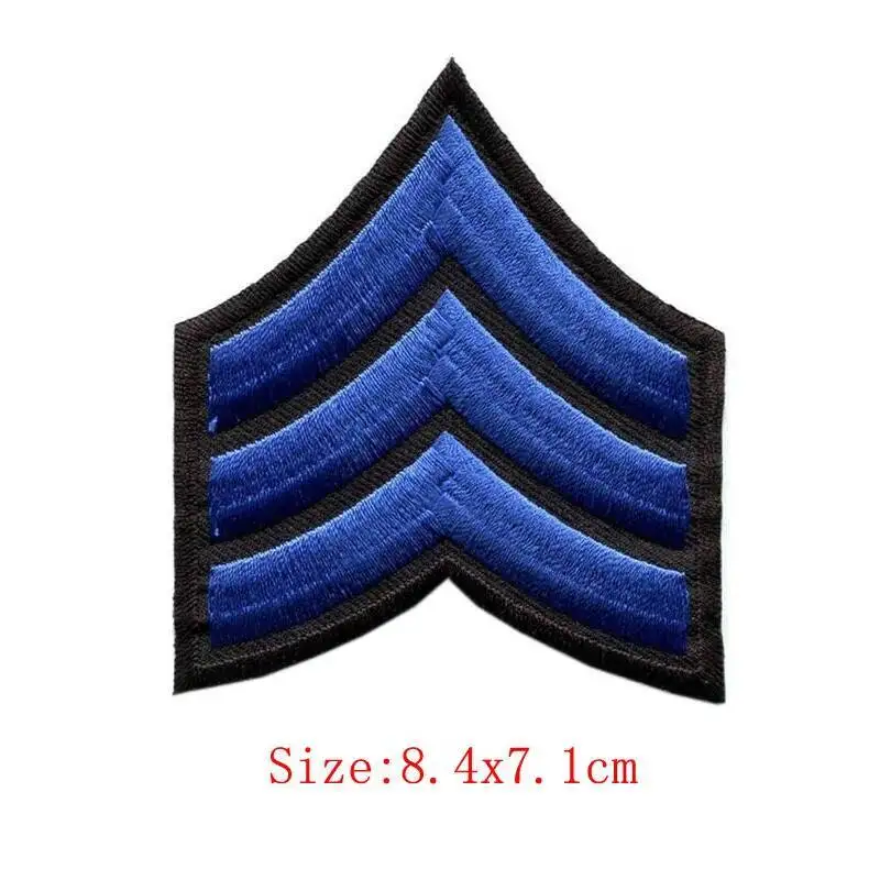 Army Military Rank Medal Iron On Patches Sewing Embroidered Applique for Jacket Clothes Stickers Badge DIY Apparel Accessories view 4