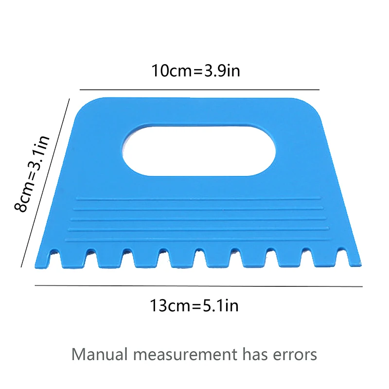 Plastic Comb Paint Watercolor Brush Scraper Art Tool Silica Gel Scrubbing Four Styles