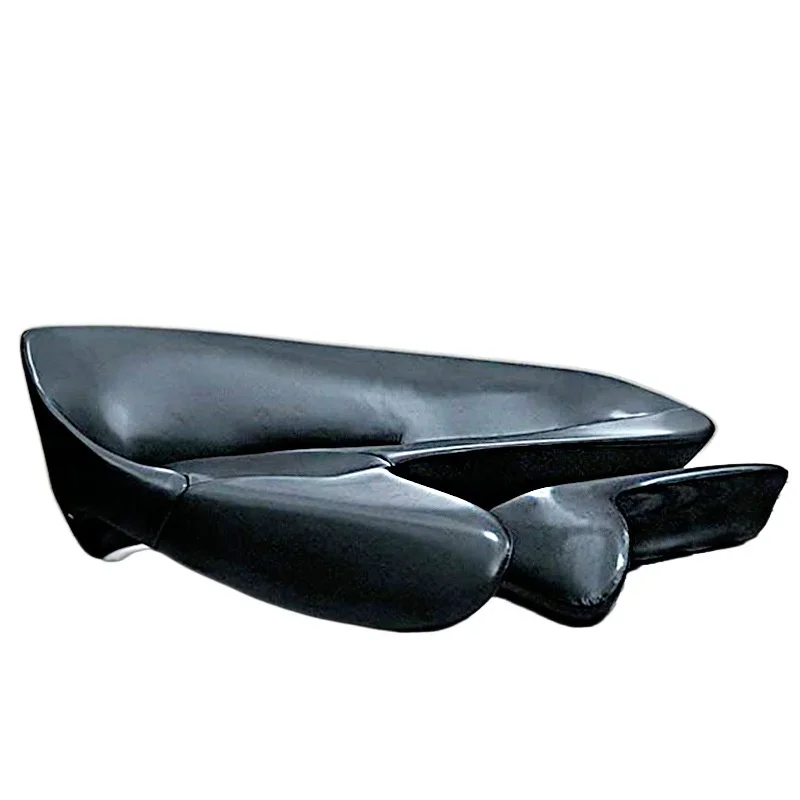 

Special-shaped arc creative personality art Zaha moon sofa fiberglass