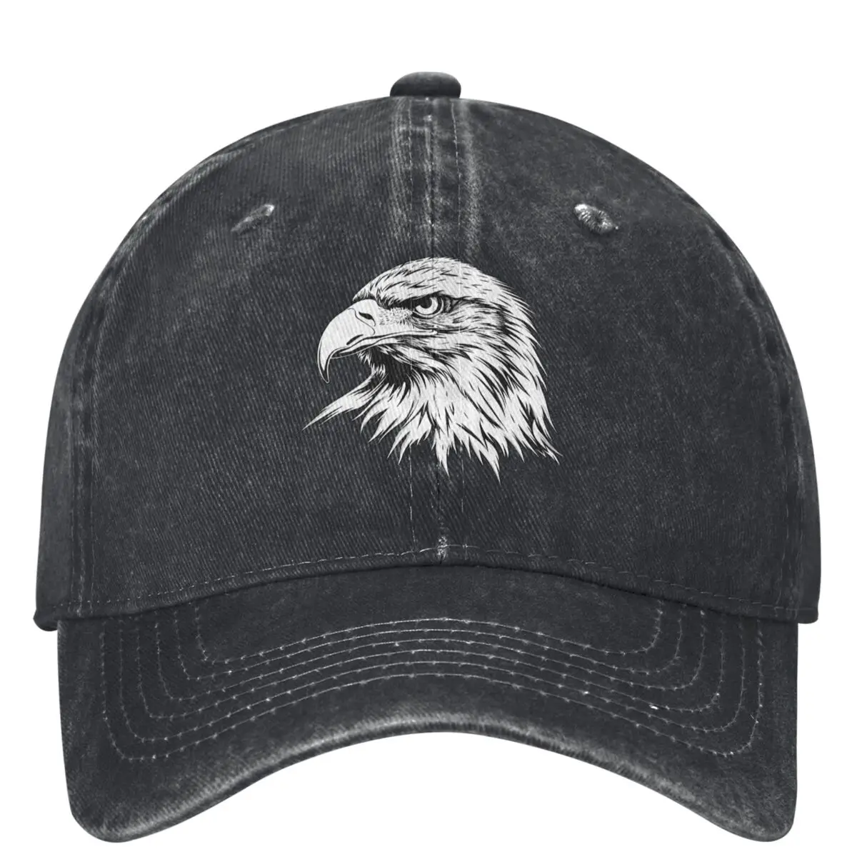 Bald Eagle Head Casual Baseball Cap Summer Bird Trucker Hat Breathable Kpop Rock Hip Hop Hats Unisex Men Vintage Baseball Caps