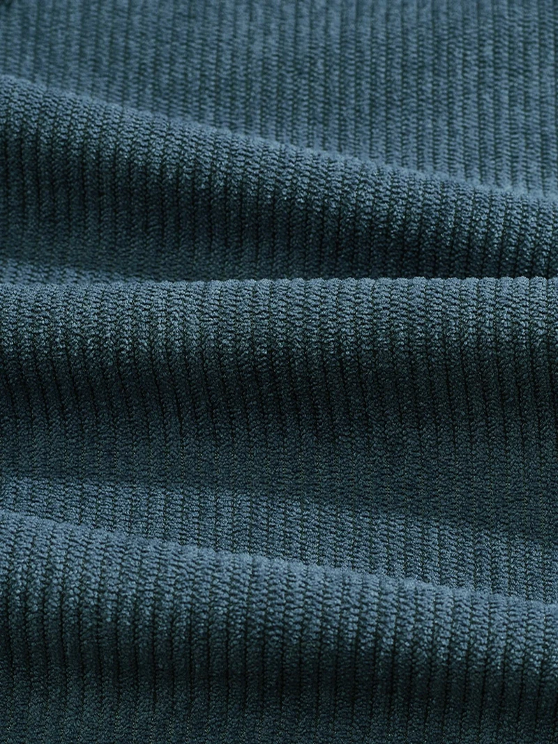 Herren Cord-Cargohose mit Elastischem Bund und Kordelzug, Lässige Hose mit Seitentaschen, Gerades Bein für Frühling und Herbst – Detail 13