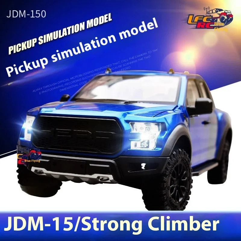 Jdm-150 1/10 Simulation F150 Pickup Truck Remote Control Climbing Car Remote Control Car Model Toy Children'S Birthday Gift