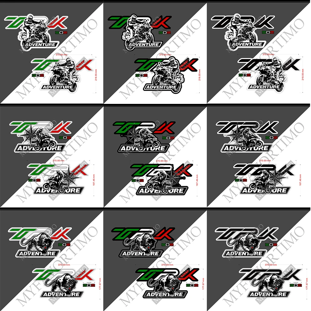 Motorcycle Tank Pad Luggage Cases Panniers Stickers Decals For Benelli TRK502 TRK 502 Adventure