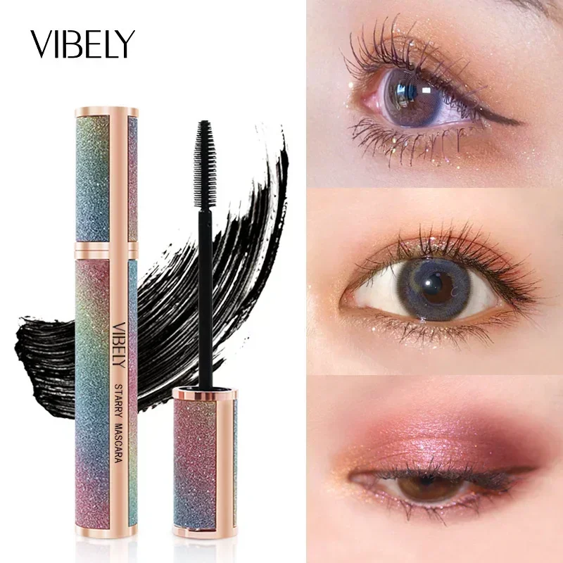 Le mascara VIBELY Starry Sky Long est épais, recourbé, imperméable, durable, résistant à la transpiration et sans taches