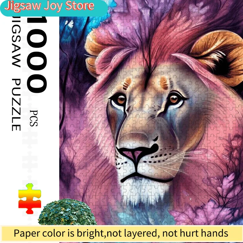 

1000pcs Lion King Jigsaw Puzzle Suitable for & s - Large Family Board Game with Simba, Mufasa, Nala & Timon/Pumbaa - Challengi