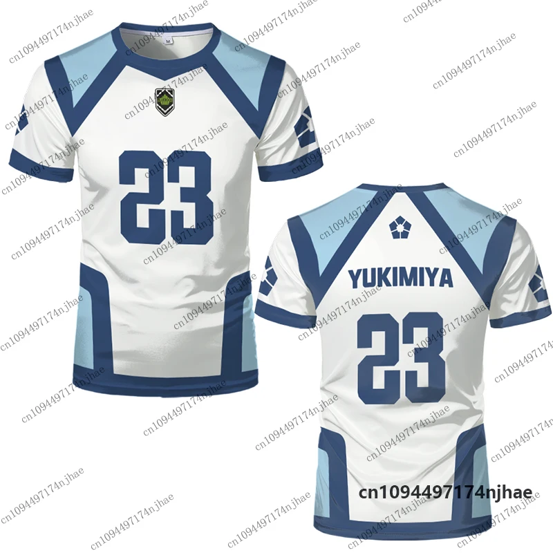 2026 Anime Blue Lock Jersey Nagi Seishiro Uniform 3D Print Men Women T-shirt Summer Short Sleeve Cosplay Football Tee Sports Top