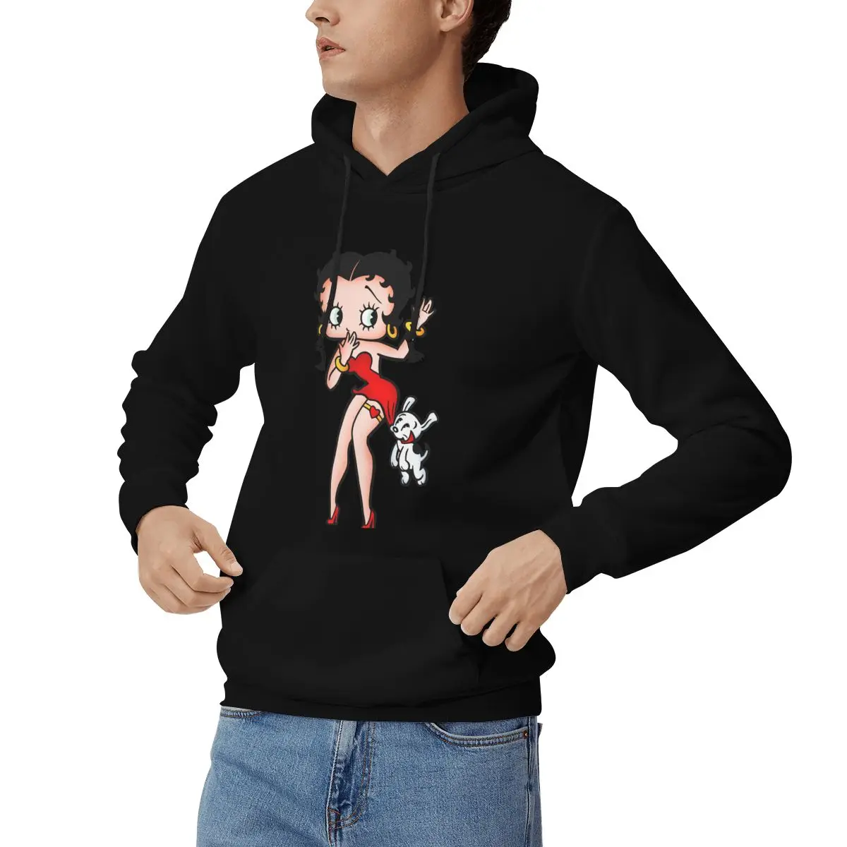 Cartoon Girl Bettys Hoodies Men's Women Casual Pullover Sweatshirt Hip Hop Long Sleeve Streetwear Autumn Winter