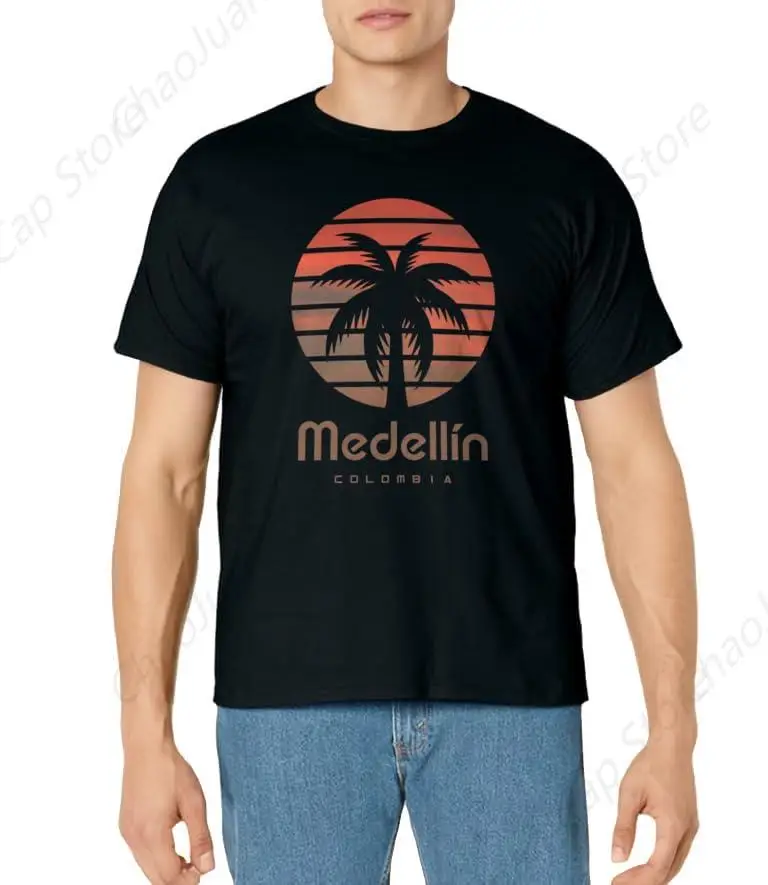 Medellín Colombia T-Shirt Vintage Tee T-Shirts Cotton New Arrival Tops