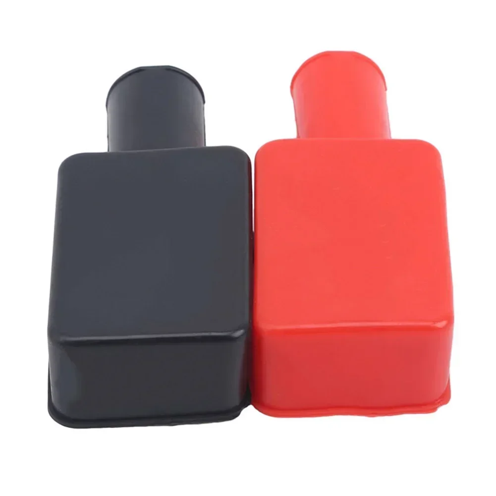 FINDME 2 Pcs Car Battery Terminal Cap Negative Positive Terminal Covers Protector Replacement Batteries Battery Insulating USEFU