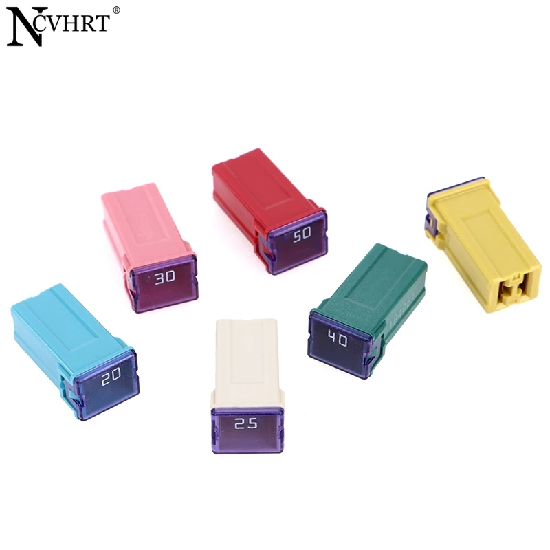 1Piece Mini Square Fuse 32V 20A 25A 30A 40A 50A60A Automotive Car Fuse With Plastic Box