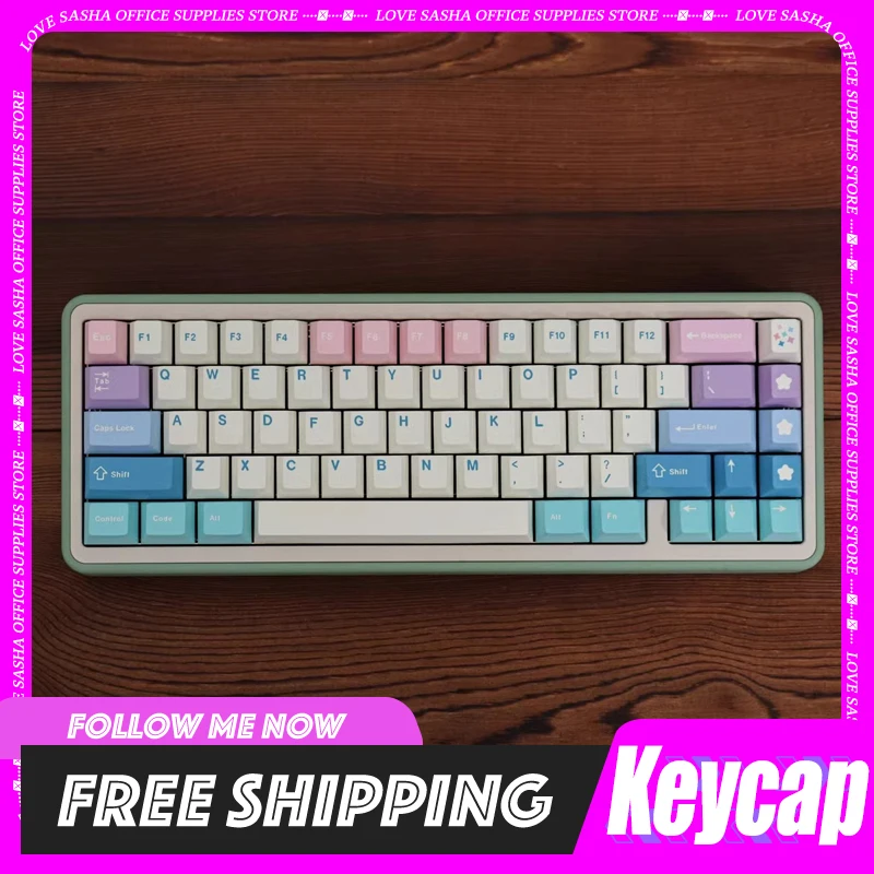 

Fairy Keycap Korean/English Cherry Pbt Thermal Sublimation Keycap Custom Keycap For 61/64/68/75/84 Computer Keyboard Gifts