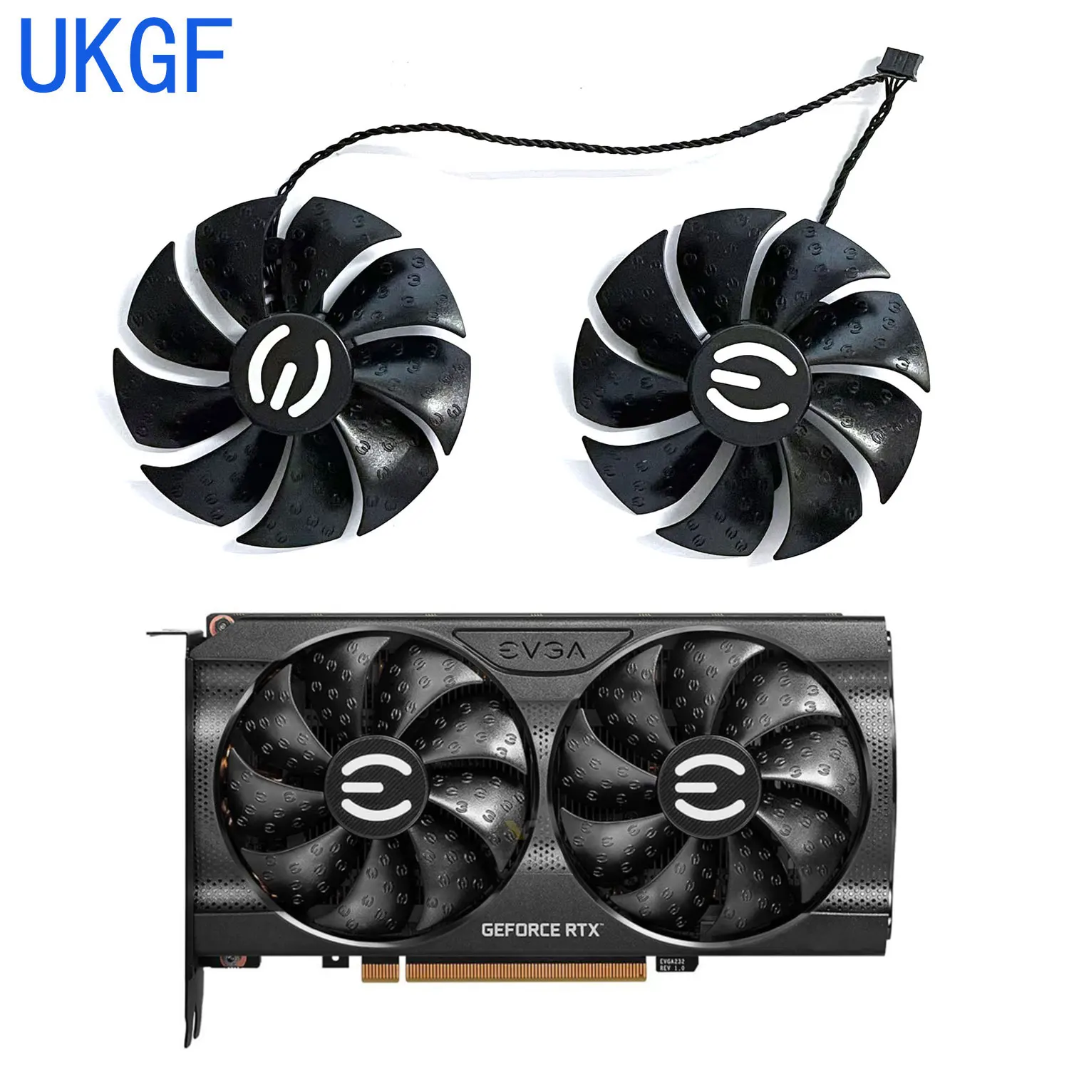 

87MM PLA09215S12H GTX1660 GTX1660Ti Cooling Graphics Fan For EVGA GTX 1660 Ti XC Ultra Gaming Graphics Card Replacement Fan