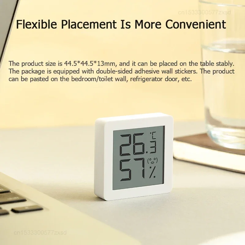 Xiaomi-Hygromètre Therye.com électrique, capteur de température numérique, version mini, écran LCD, support de bureau, support mural