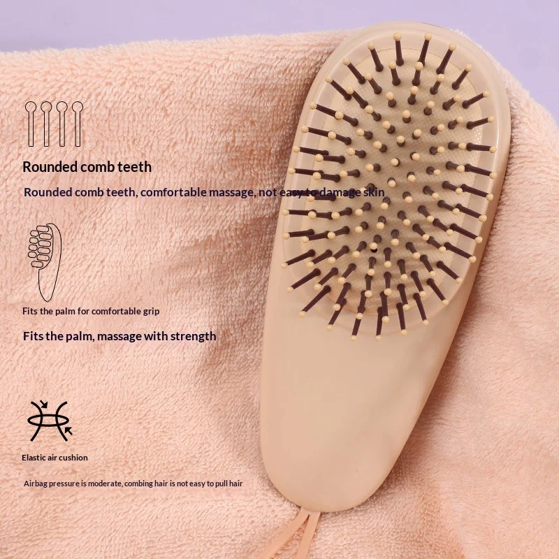 Air Cushion Scalp Massage Brush Portable Detangling Hairdressing Massage Comb For Women Home Use Travel Size Soft Bristles Brush