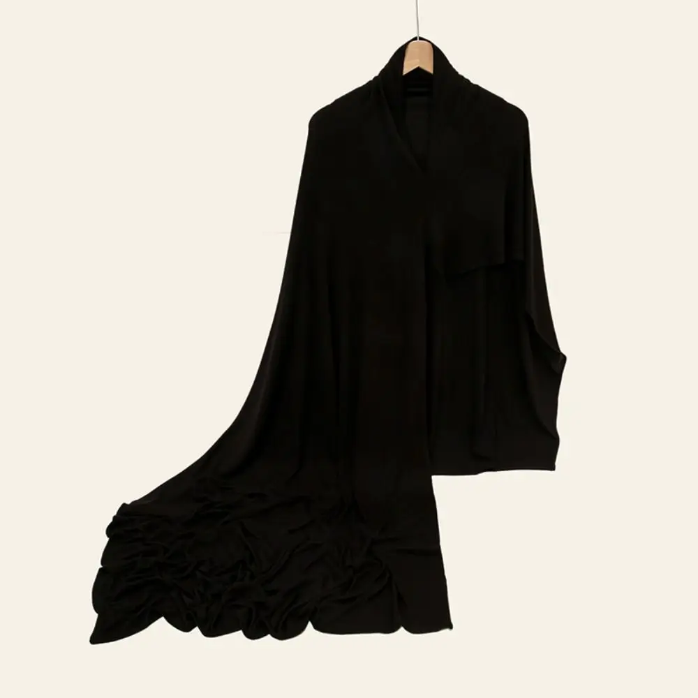 Stylish Soft Modal Jersey Hijab Oversize Long Wraps Shawls Elegant Instant Scarf Muslim Woman