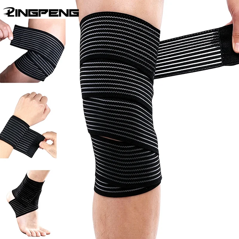 Full-Length 40-120cm Knee Elbow Support Wrap | Adjustable Strap for Sports, Gym & Fitness | Wrist Ankle  Relief Bandage Cuff
