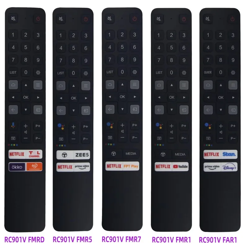 New Voice Remote Control RC901V for TCL Replaced Smart TV Remote Control RC901V FMR1 FMR5 FMR7 FMRD with Voice Function