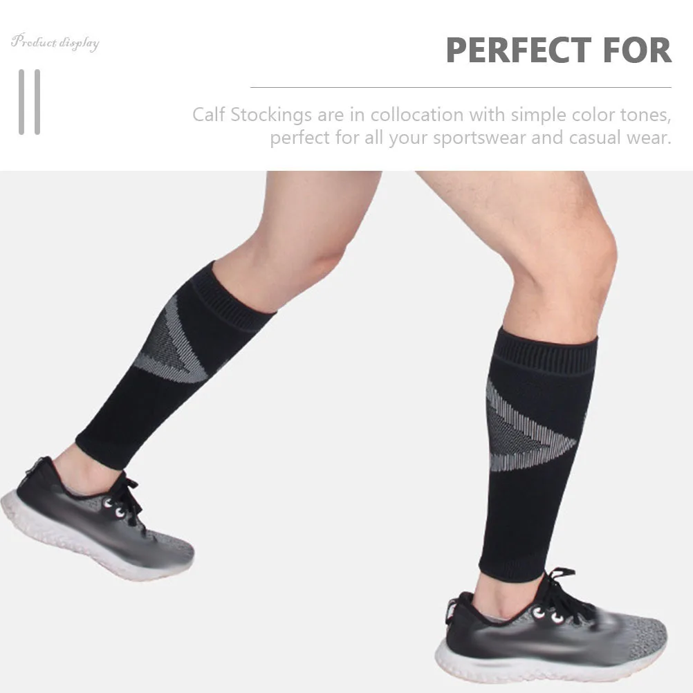 

2Pcs Calf Compression Sleeves Breathable Elastic Sports Calf Socks Shock Absorption Reducing Fatigue Leg Protection