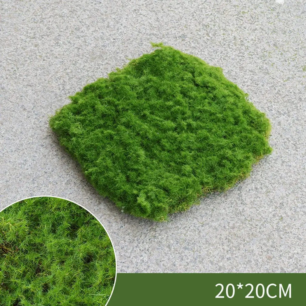 Green Flocking Ornaments Turf Lawn for Garden and Home Decor Easy Installation Options 20x20cm 30x30cm 40x60cm