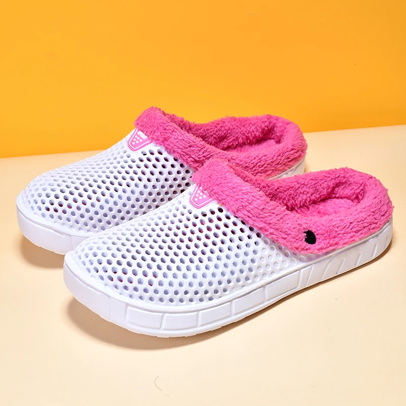 

MAEDEF Women's Slippers Winter Shoes Warm Plush Soft Couples Indoor Home Slides Anti Slip White House Casual Women Man Sandals