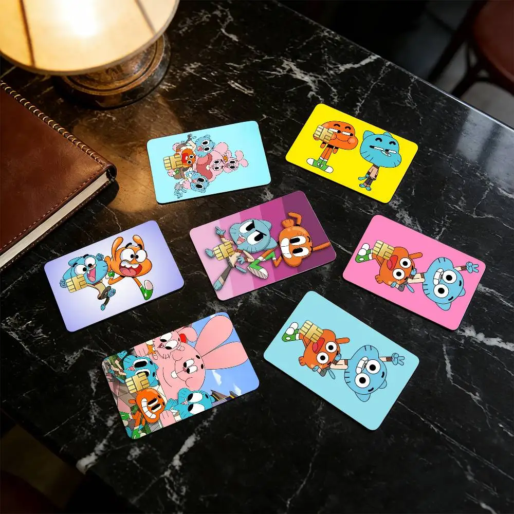 

The A-AMAZING W-World of G-Gumball Credit Card HD Stickers Small Chip Waterproof Sticker Game Card Decal