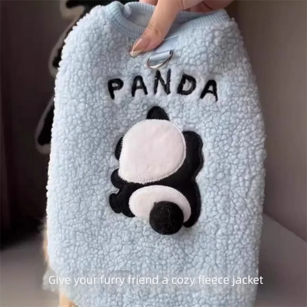 Creative Cat Sweater Soft Cartoon Dog Jacket Thickened Windproof Teddy Bichon Vest for Puppy Cats