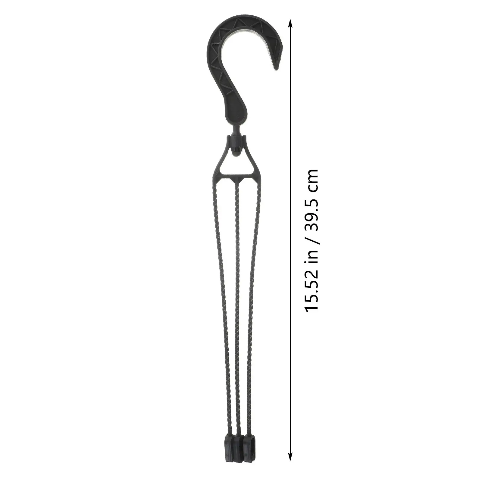 Black Hanging Planter Hooks 10-Pack for Indoor Outdoor Plants Space-Saving Wall Mount