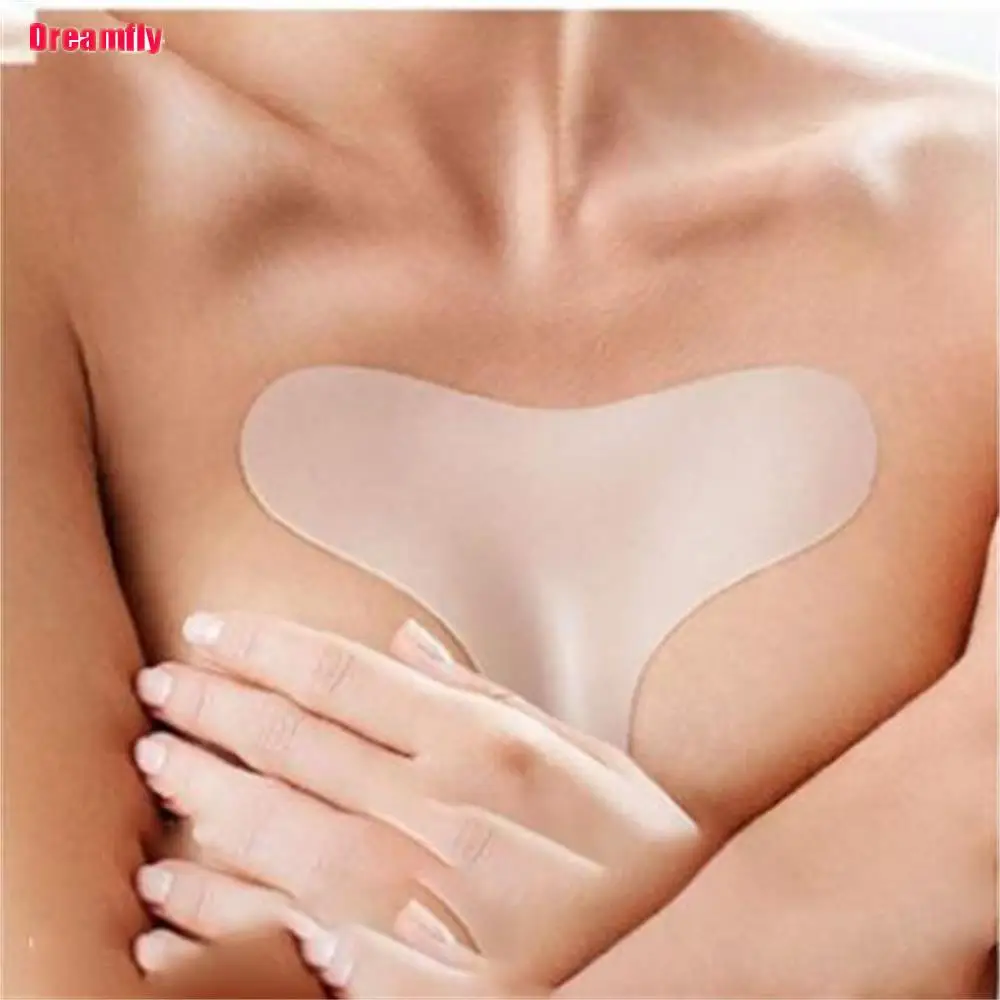 Anti-Wrinkle Chest Pad Reusable Silicone Chest Wrinkle Pads for Chest Wrinkle Prevention Anti-Wrinkles Patch While Sleeping