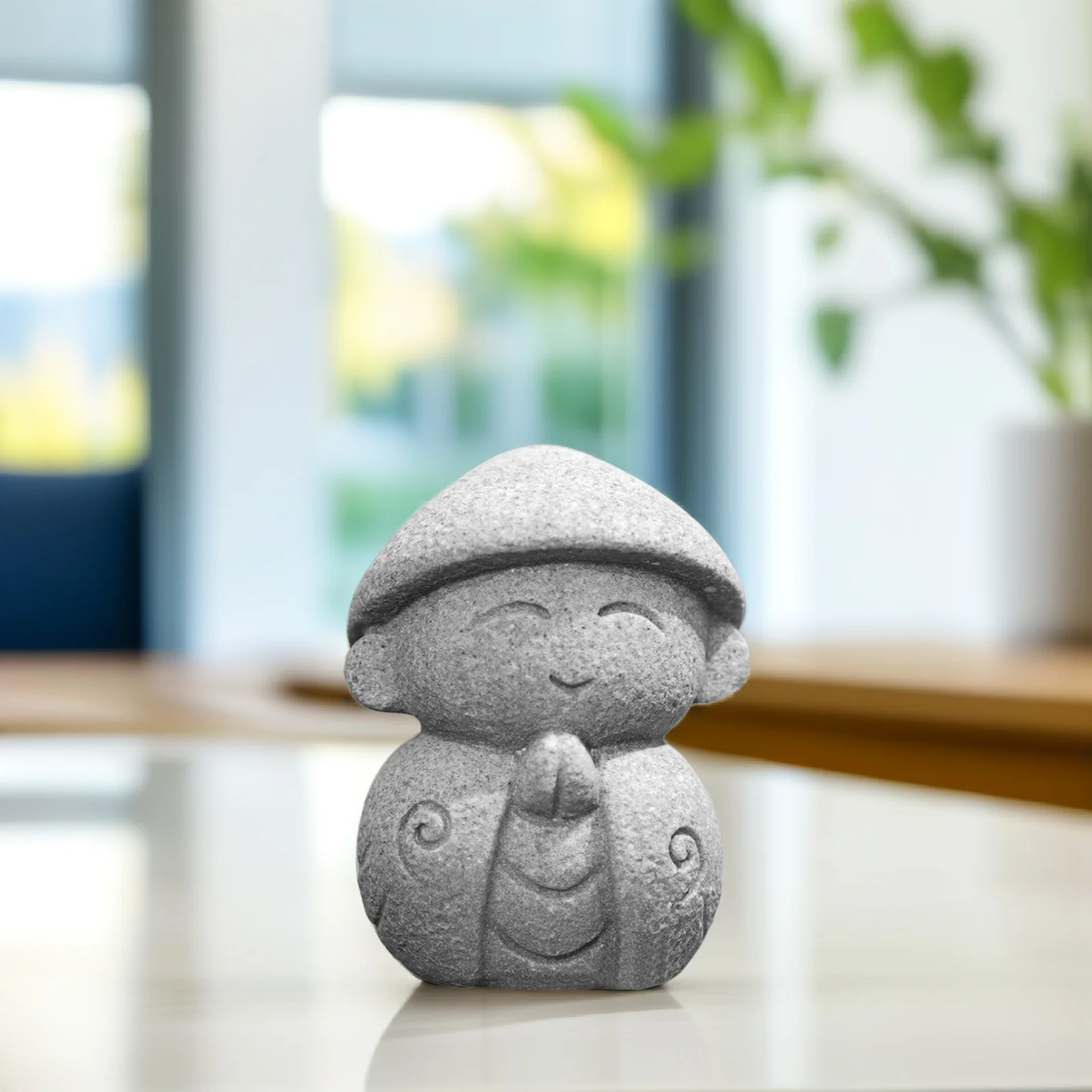 زخرفة حجر مايتريا بوذا الصغيرة، ديكور بوذا الحجري المتين، ديكور إبداعي لسطح المكتب المدمج للمنزل والمكتب