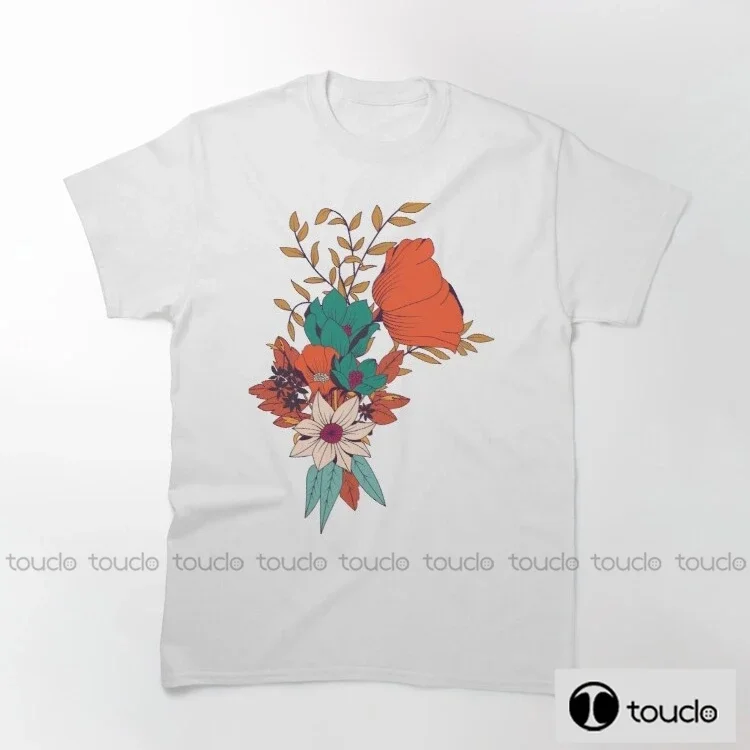 Botanical Pattern 010 Men'S Classic Graphic T-Shirt Men T-Shirt Men Cotton Tees Tops Harajuku Streetwea Unisex men's t shirts
