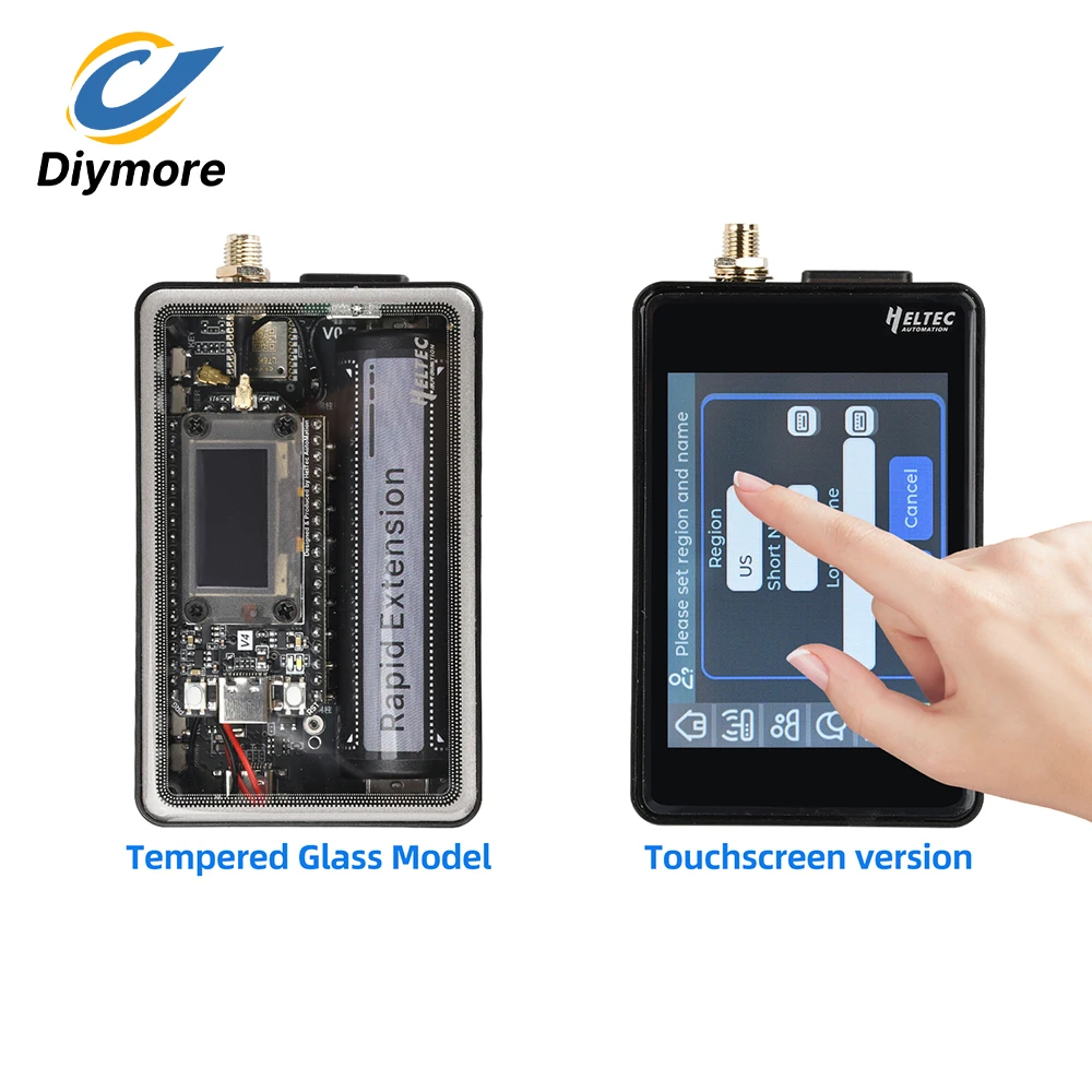 WiFi LoRa 32 V4 Meshtastic ESP32-S3R2 SX1262 LoRa 모듈 3.5인치 터치스크린 L76K GNSS 저전력 태양광 IoT 모니…