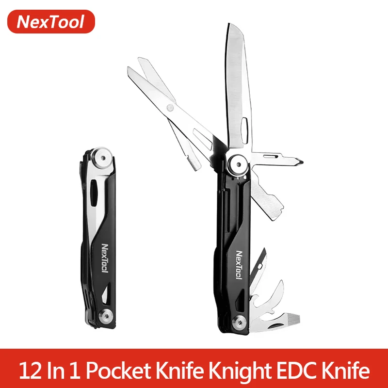 Nextool 12 In 1 Pocket Knife Knight EDC Knife Multi-tool Outdoor Folding Knife Mini Portable Folding Scissors Pocket Knife