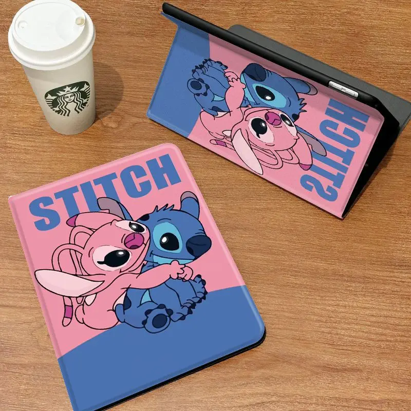 

Для Samsung Tab A9 Plus 11in Cartoon Stitch Angel Case Galaxy S7 S8 Plus S6 Lite 10,4 Чехол для планшета A7 A8 10,5 дюймов Противоударный чехол