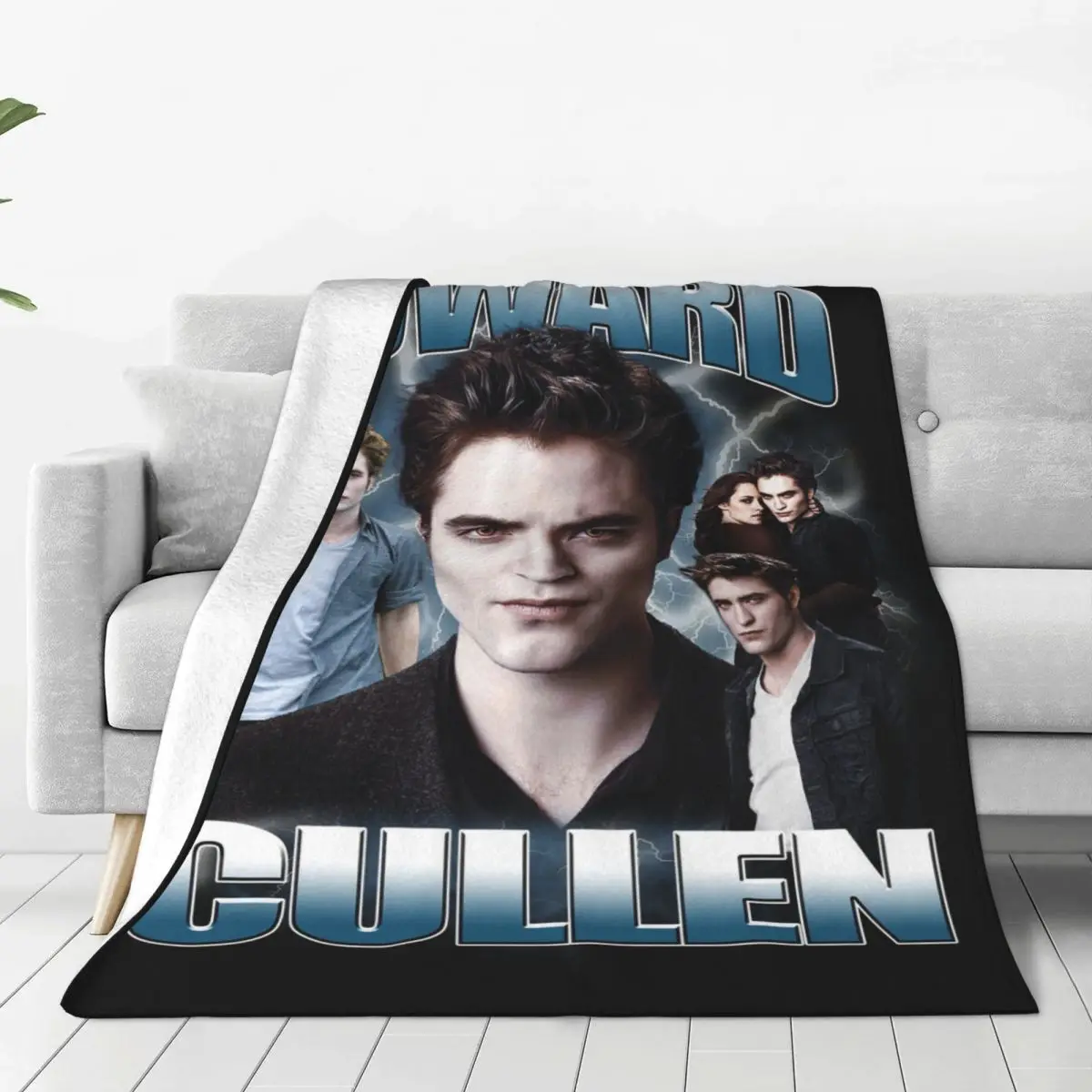 Edward Cullen Twilight Blankets Flannel Autumn/Winter Breathable Warm Throw Blanket for Bedding Car Quilt