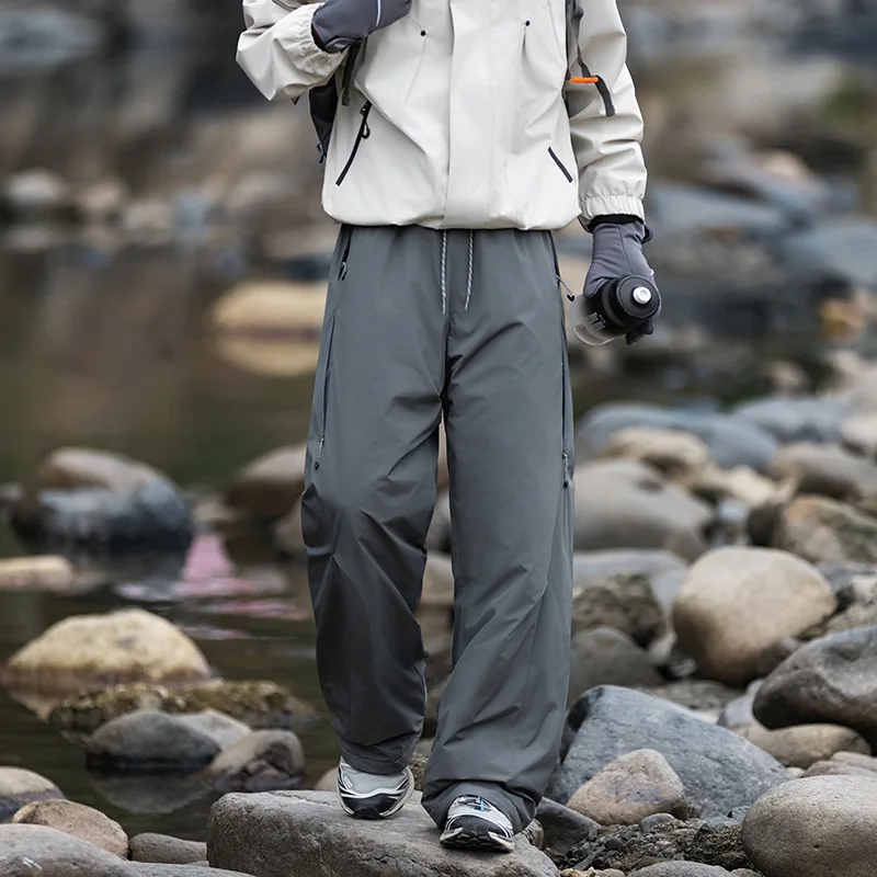 

Брюки на утином пуху 90, мужские и женские зимние толстые и теплые защитные брюки для спецодежды, штурмовые брюки для треккинга, путешествий, кемпинга, длинные брюки