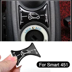 Car Gear Lever Panel Decoration Sticker Central Control Panel 3D Sticker For Smart 451 Fortwo Accessories modification Products