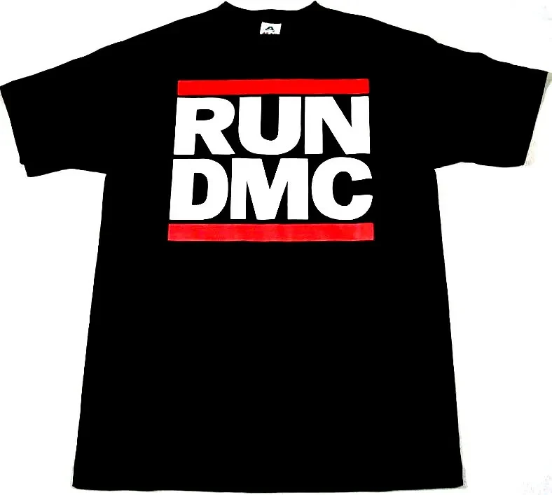 RUN DMC JMJ Retro Hip Hop Cotton Classic Men Women T-shirt Luxury Brand Short Sleeve Child Tee Boy Girl Top Big Size Print